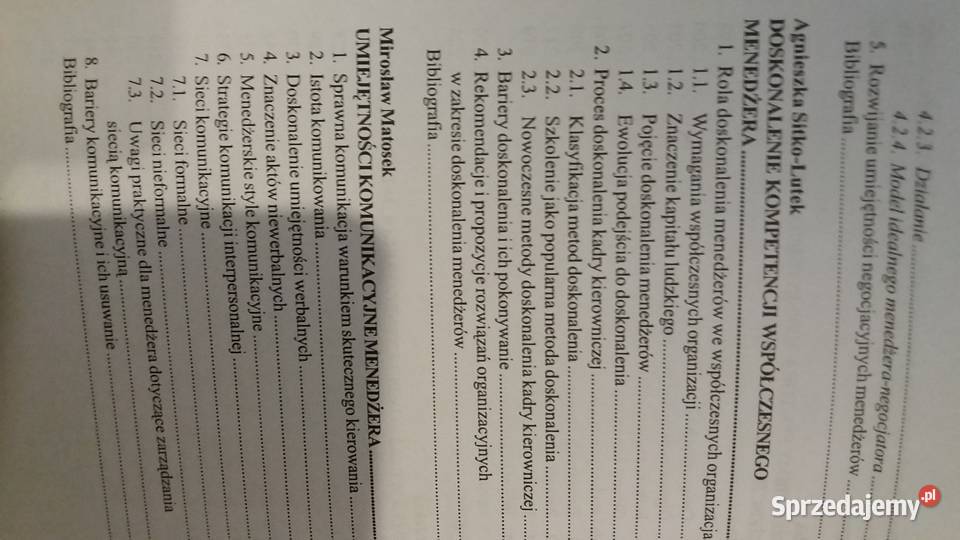 Zarządzanie kompetencjami w organizacji książki Antykwariat