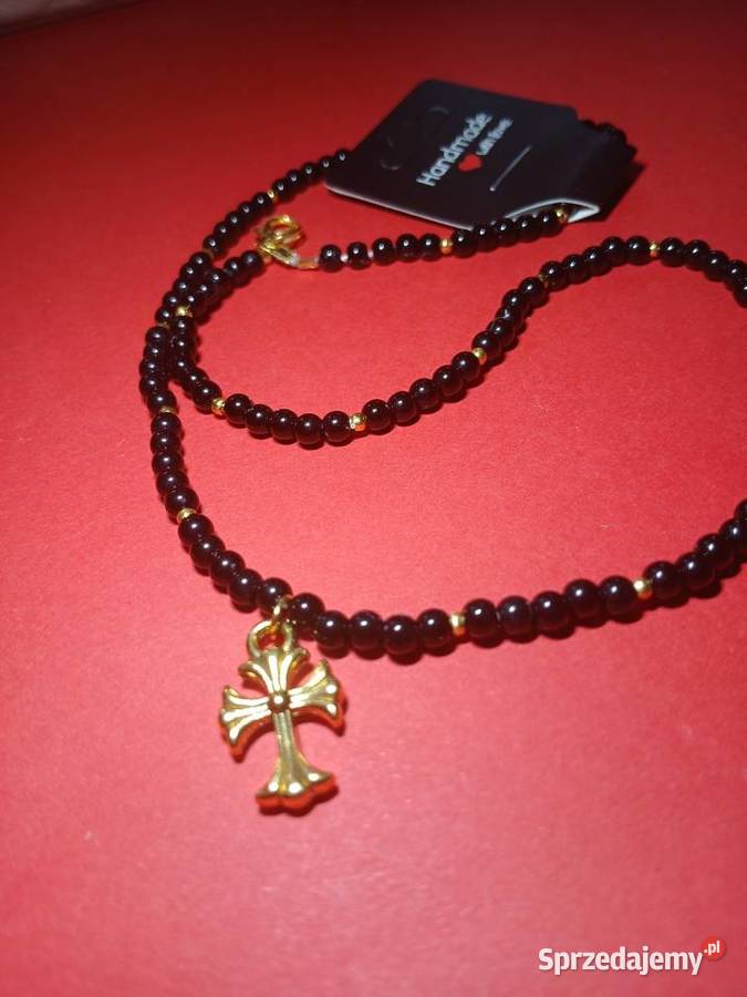 Naszyjnik ze złotym krzyżykiem Naszyjniki Gliwice