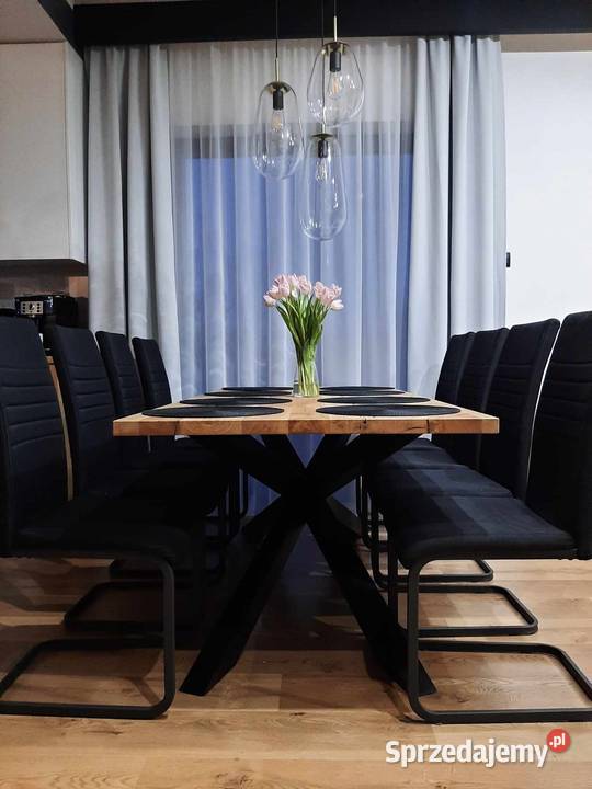 Dębowy stół loft 90x200 nogi pająk Zakroczym