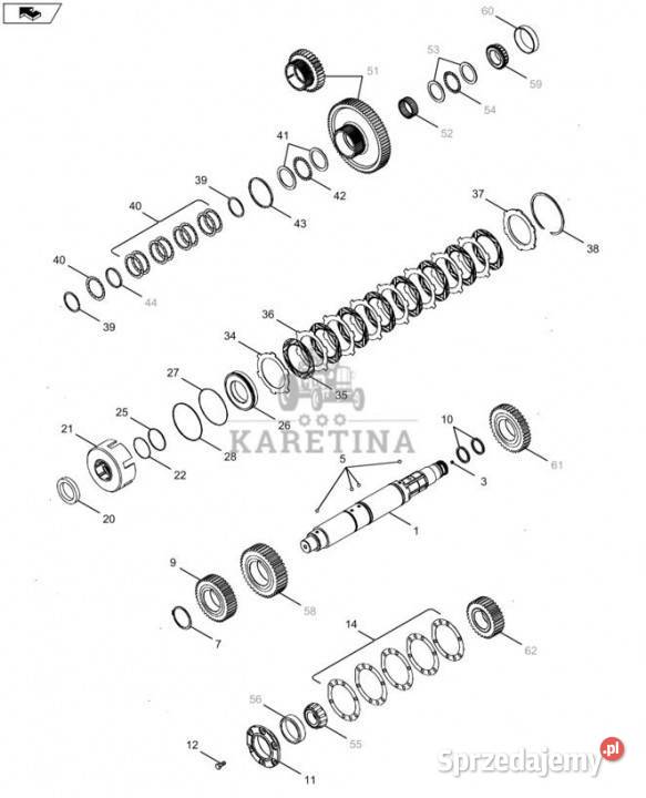 Holland T6090 T8330 Kolo zebate napedz 87425380 Pozostałe Jastrzębniki