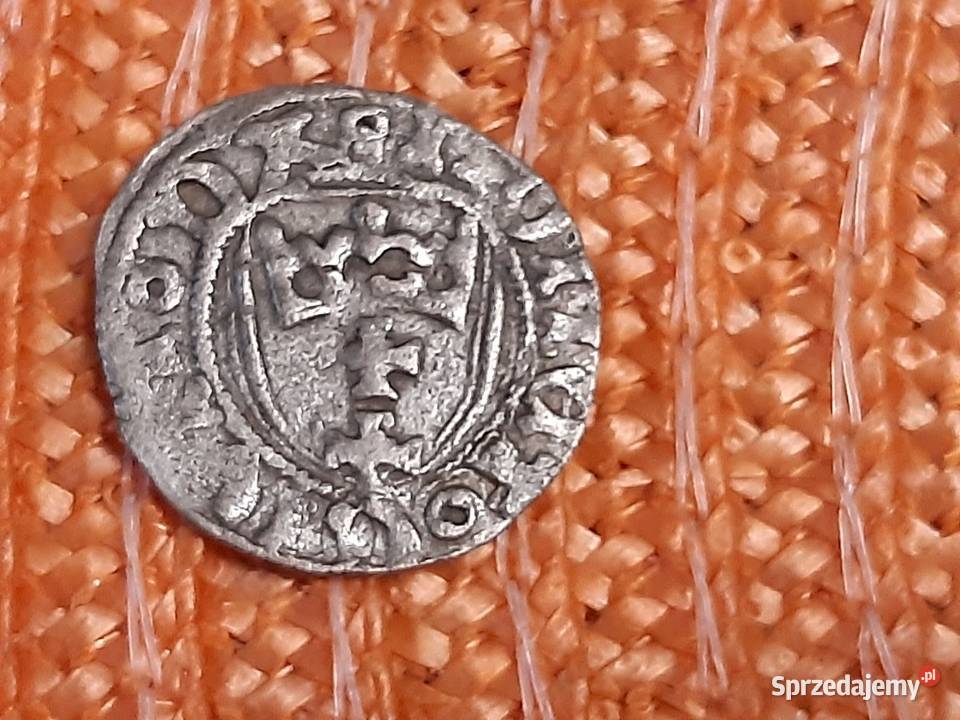moneta srebrna polska szeląg gdański Kazimierza Numizmatyka Łomża