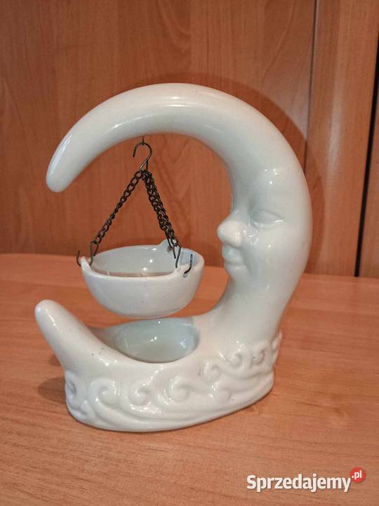 Unikatowy świecznik w kształcie księżyca Vintage Bytom