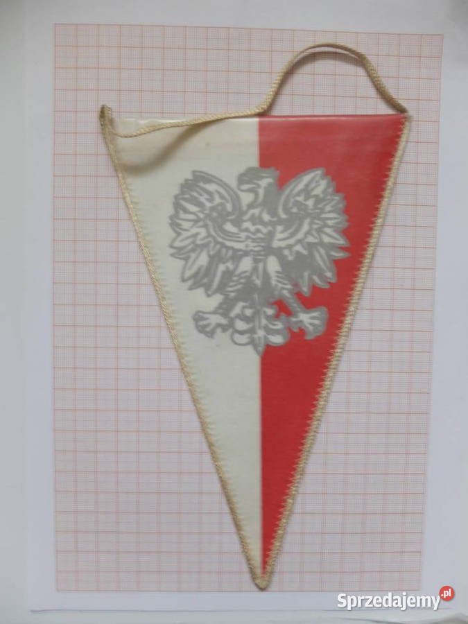 Proporczyk z epoki PRL Świdnica Pozostałe Kościan