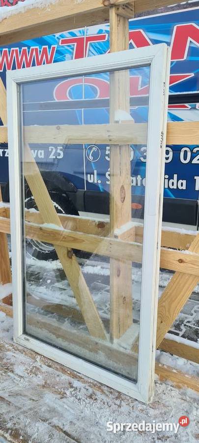 OKNO KacprzaK 81x139 FIX OKNA Używane Witryna lubelskie Lublin