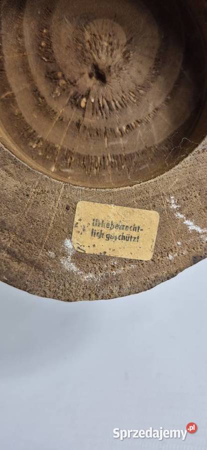 Duża drewniana rzeźba Chłopiec z psem 36 Biłgoraj