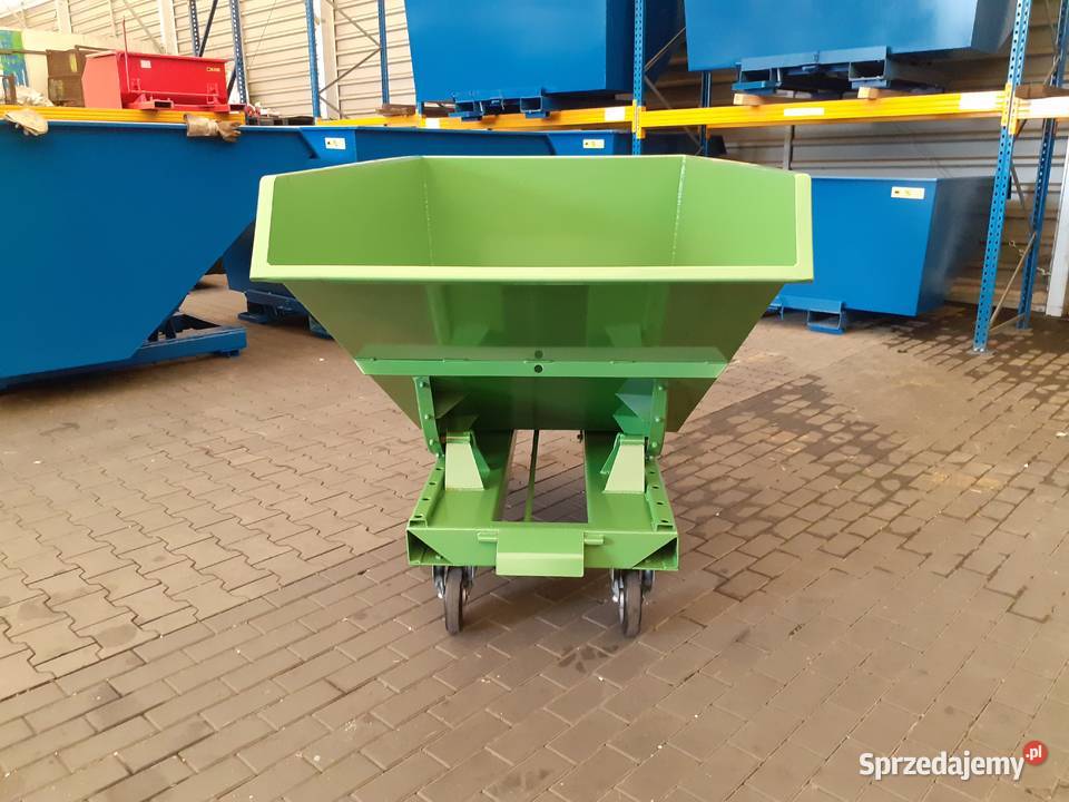 Wychylny pojemnik stalowy kołyska koleba 11 m3