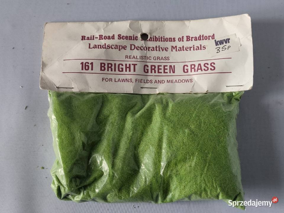Posypka do makiet UK jasna zielona trawa Modelarstwo Kraków