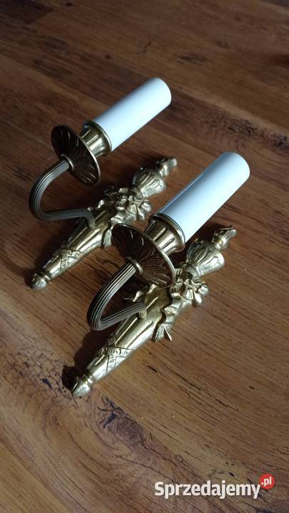 Stare mosiężne kinkiety Włocławek sprzedam