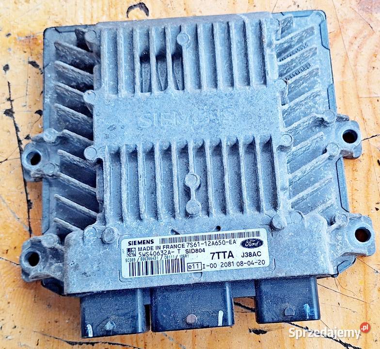 FORD FIESTA 14 TDCI Sterownik silnika 7S6112A650 osobowe mazowieckie Radom