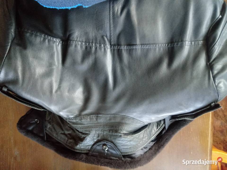 NOWY płaszcz skórzany milicyjny MO drogówki mazowieckie