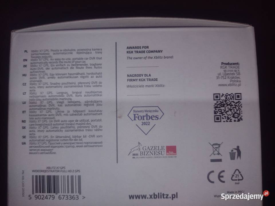 Kamera samochodowa rejestrator Xblitz X7 Chojnice