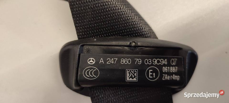 MERCEDES W247 PAS BEZPIECZEŃSTAWA LEWY PRZÓD sprzedam