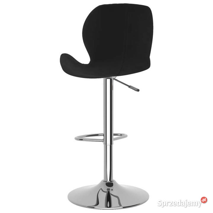 Stołki barowe 2 czarne obite aksamitem WM334908 mazowieckie sprzedam