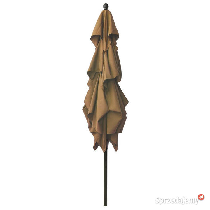 3poziomowy parasol na aluminiowym słupku taupe Warszawa