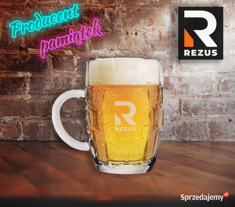 Promocyjny reklamowy kufel grawerowany Brzozów