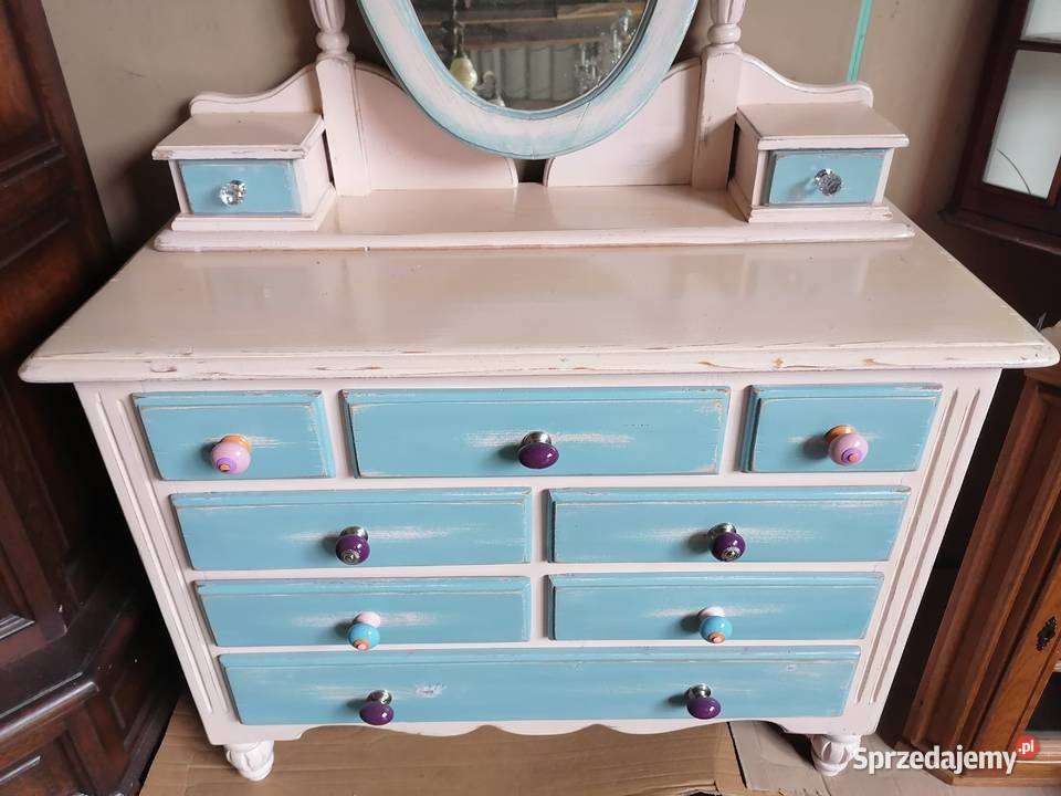 Toaletka z lustrem schabby chic Wąwolnica