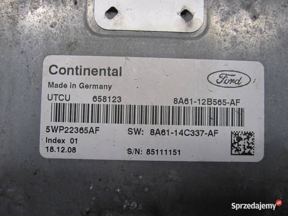 FORD FIESTA VII 09r komputer sterownik skrzyni