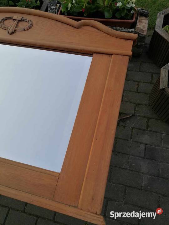 Stylowe Drewniane Lustro łódzkie Pabianice sprzedam