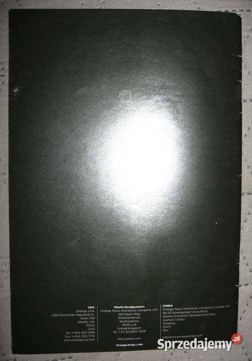 Orange Amps Guitar Amplifiers 2014 catalog