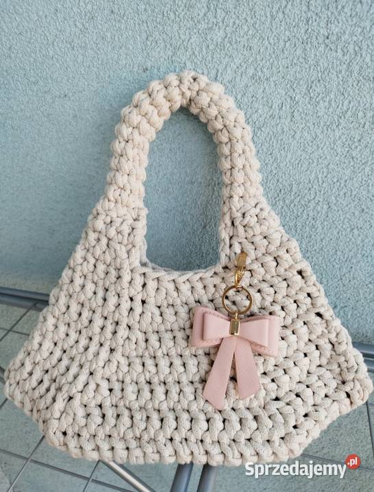Torebka Trapez crochet ręcznie robiona z Do ręki  Piotrków Trybunalski