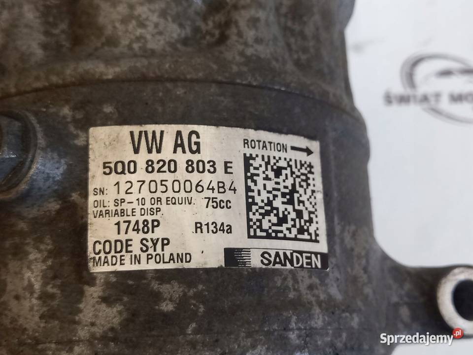 VW SEAT SKODA sprężarka klimatyzacji 5Q0820803E Kielce