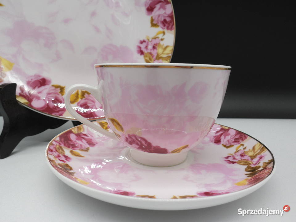 Trio Śniadaniowe zestaw Porcelany Royal Norfolk wielkopolskie Raszków