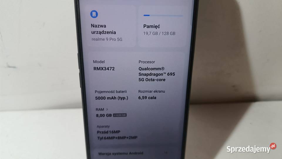 Smartfon REALME 9 Pro 5G 8128GB Katowice