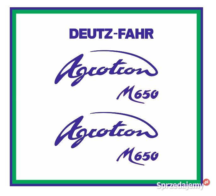 Naklejki DeutzFahr Agrotron M650 Ciągnik Traktor Ostrów Wielkopolski