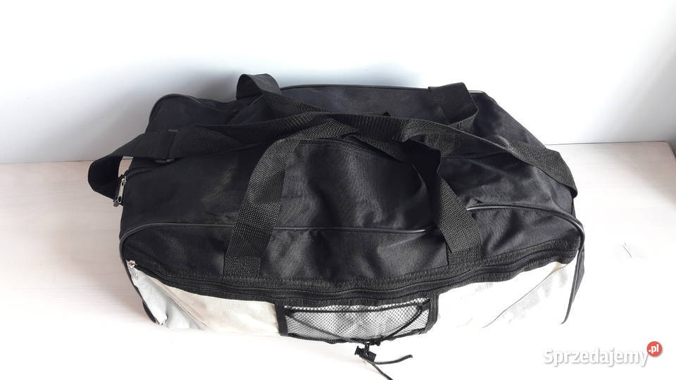 Torba podróżna czarno kremowo szara Głuchołazy