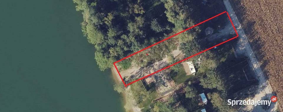 Działka z linią brzegową Jeziorem Wolskim Wola