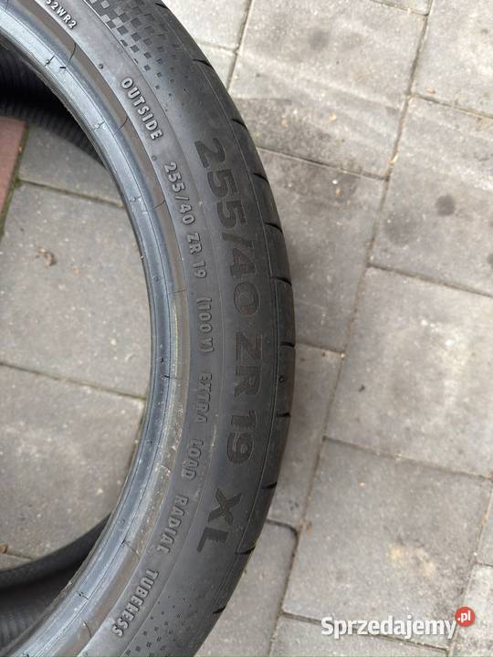 Opony letnie 25540 R19 Continental SportContact 255 Dąbrowa Bolesławiecka sprzedam