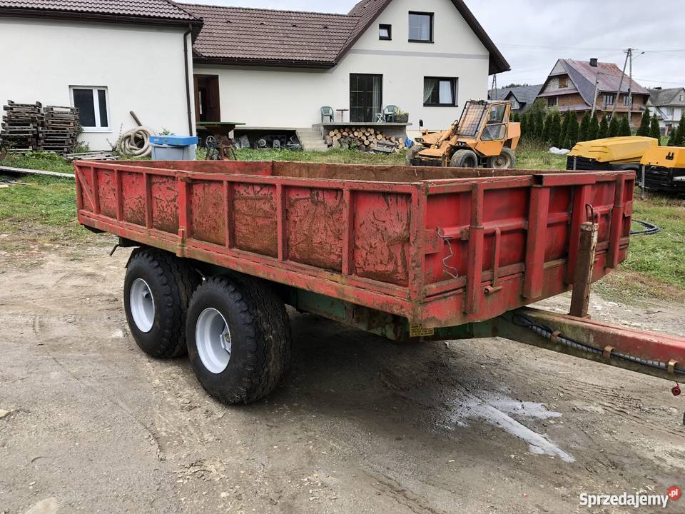 Przyczepa Tandem Rolnicza Wywrotka NOWE KOŁA nieuszkodzony małopolskie Jordanów