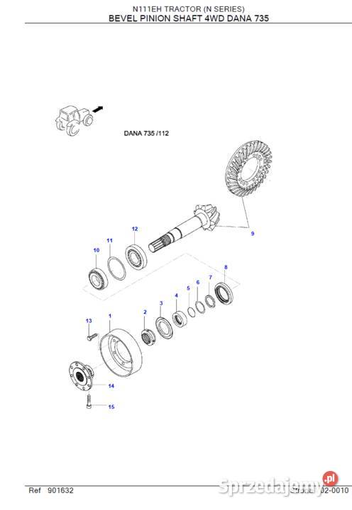 Ciągnik VALTRA N 111 katalog części Gdańsk sprzedam