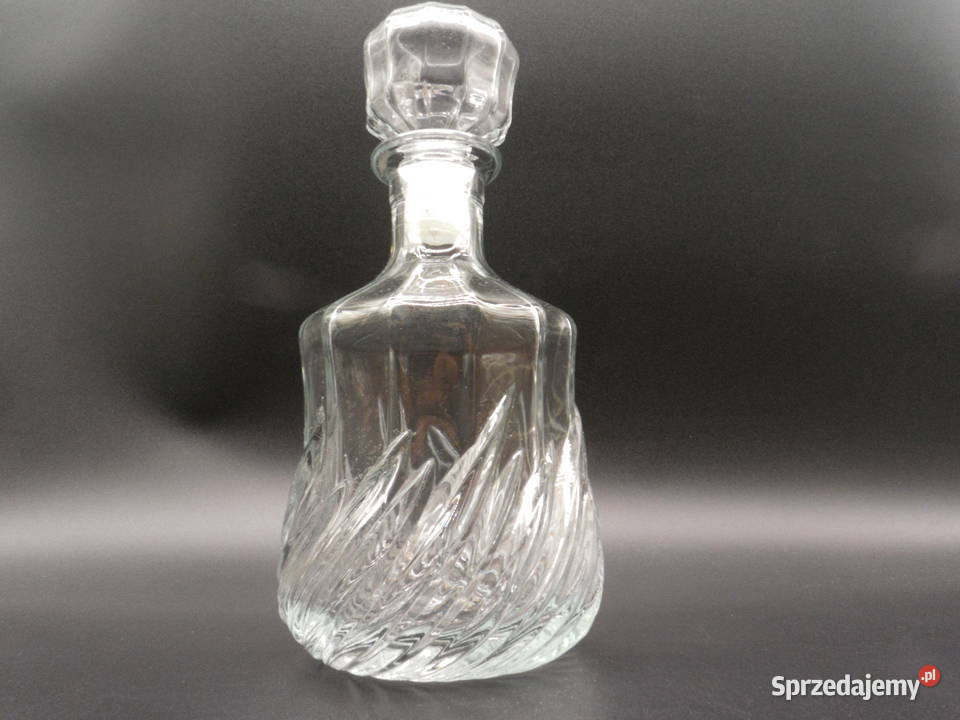 Szklana stara karafka Raszków