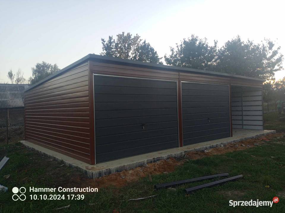 Garaż blaszany wiata Konstrukcja W OCYNKU Białystok sprzedam