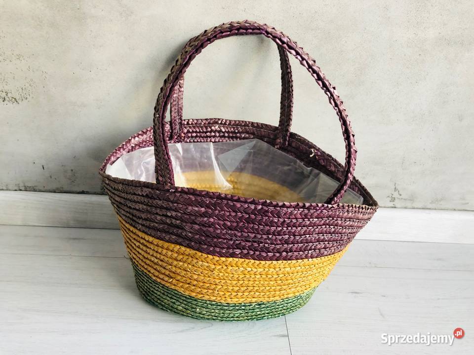 Koszyk torebka słomiana plecionka słomkowy łódzkie Łódź
