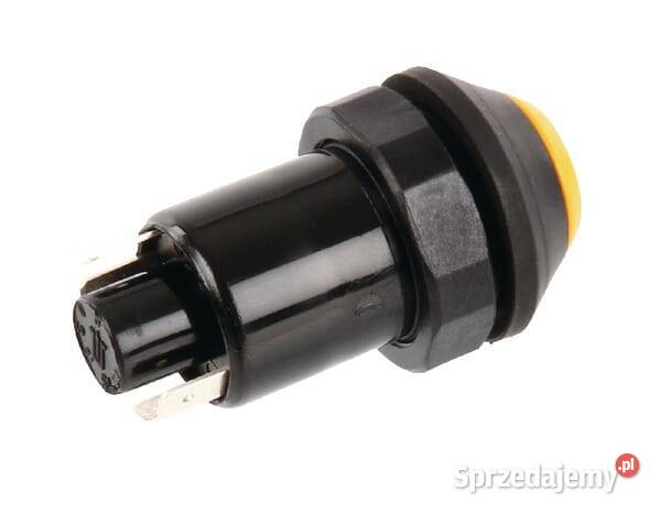 Przełącznik przyciskowy Quick okrągły żółty