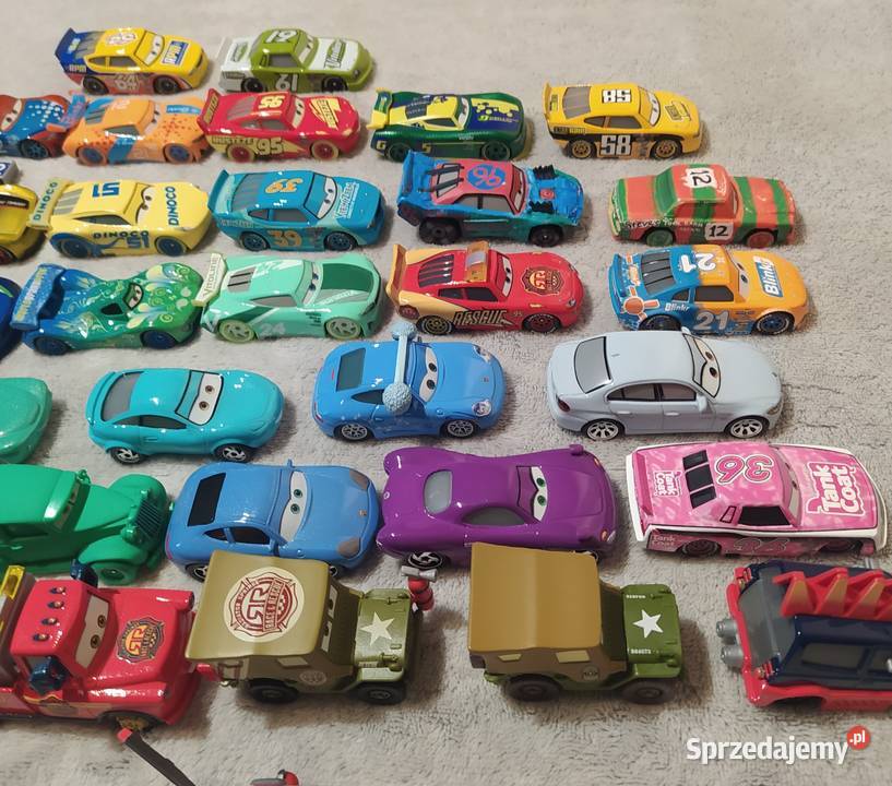 Disney Pixar Cars Auta 64 sztuki Samochody i pojazdy Gdańsk
