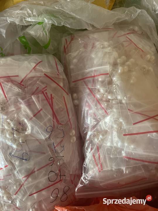 Srebrne kolczyki z perłą Wyprzedaż likwidacja srebro Osiny