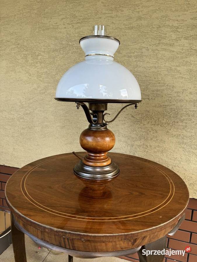 Duża stylowa lampa stołowa nocna biurowa lampka mazowieckie Garwolin