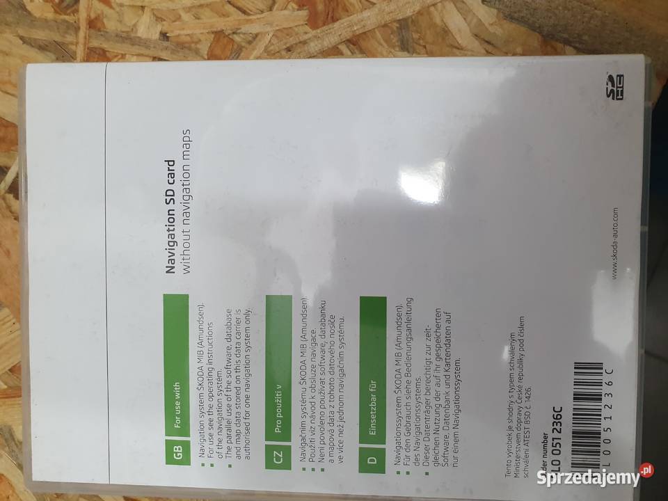Karta nawigacji pusta SD 16GB 5L0051236C śląskie Rybnik