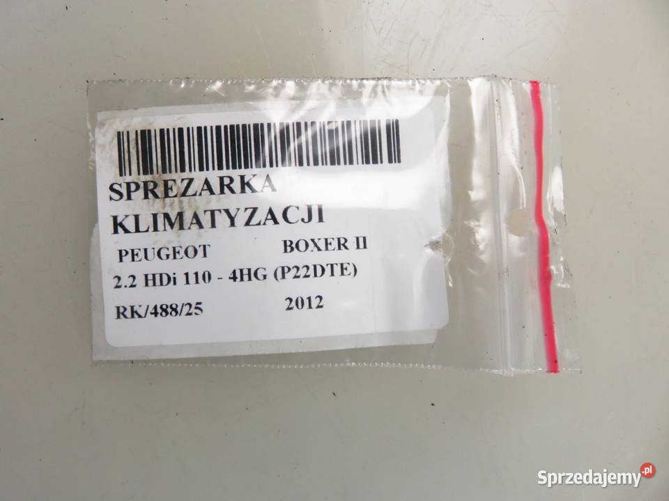 KOMPRESOR KLIMATYZACJI PEUGEOT BOXER II 22 HDi osobowe sprzedam