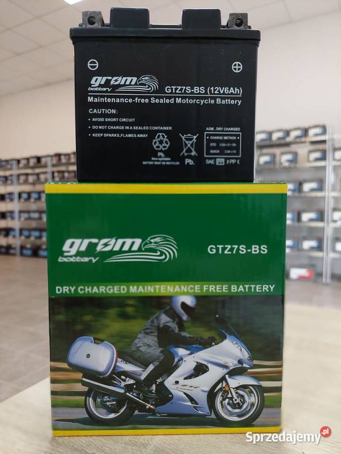 Akumulator motocyklowy GROM GTZ7SBS YTZ7SBS12V śląskie Sosnowiec sprzedam