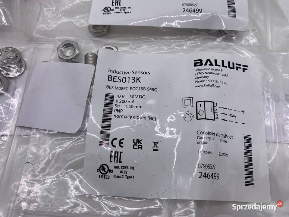 Balluff BES013K BES M08ECPOC15BS49G Czujnik Pozostałe Warszawa sprzedam