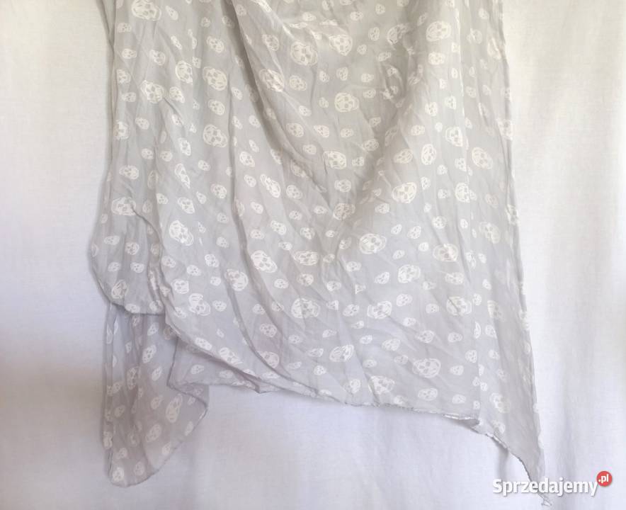 Chusta CZASZKI Szal 180x85 gat I Unisex NOWE podlaskie Białystok