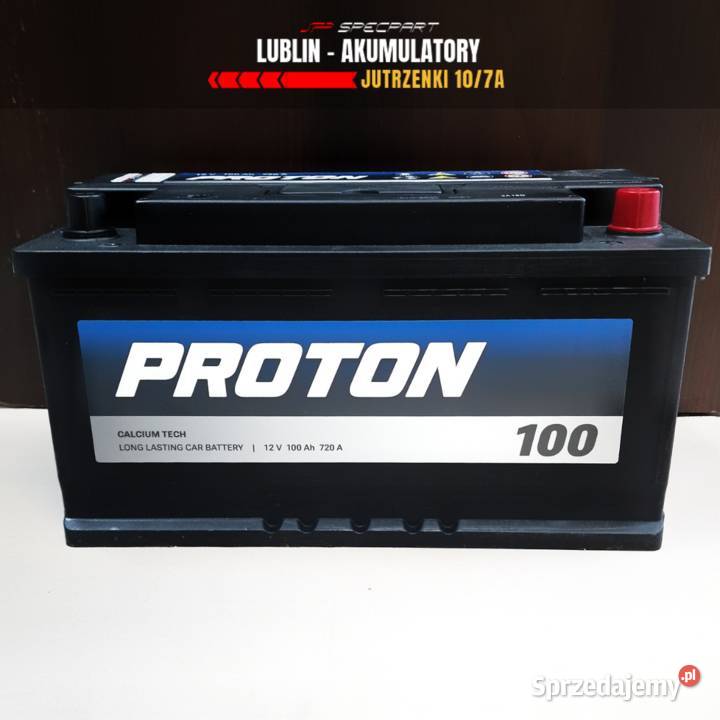 Akumulator PROTON 100Ah 720A Lublin sprzedam