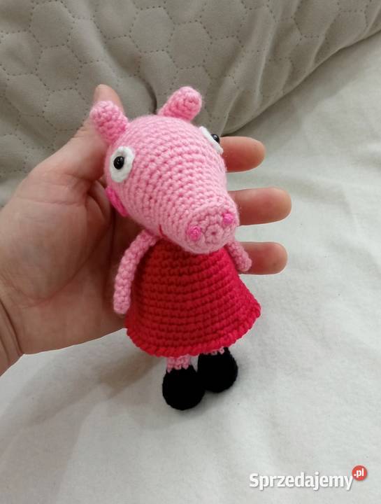 Świnka Peppa na szydełku Rękodzieło Łask