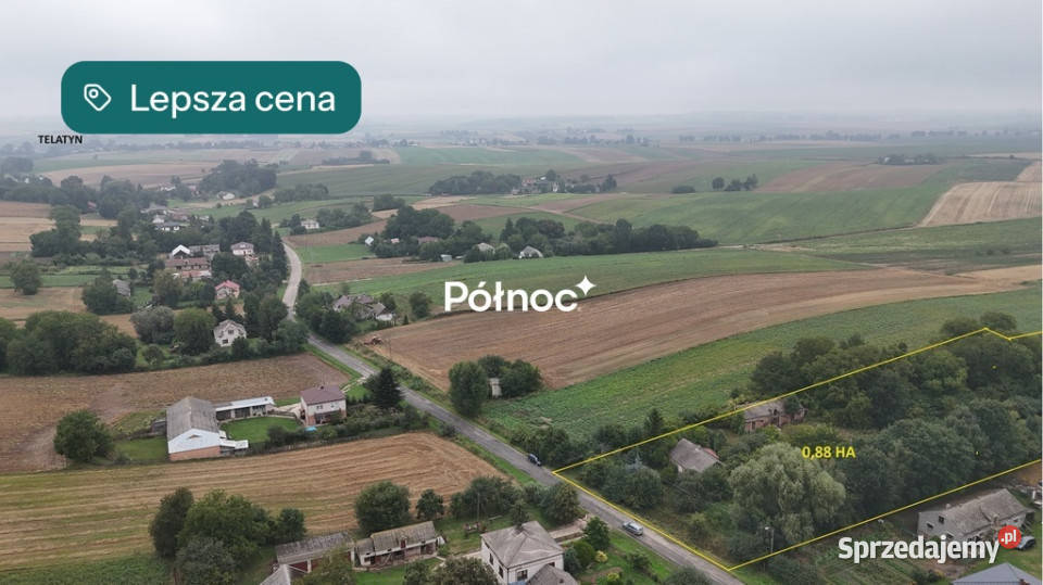 Drewniany dom z dużą działką i sademTelatyn Telatyn
