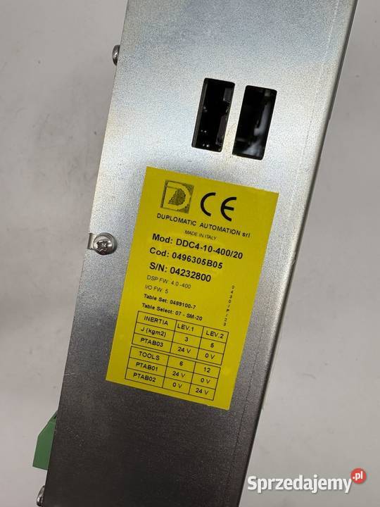 Duplomatic Automation DDC41040020 Hydraulic mazowieckie Warszawa