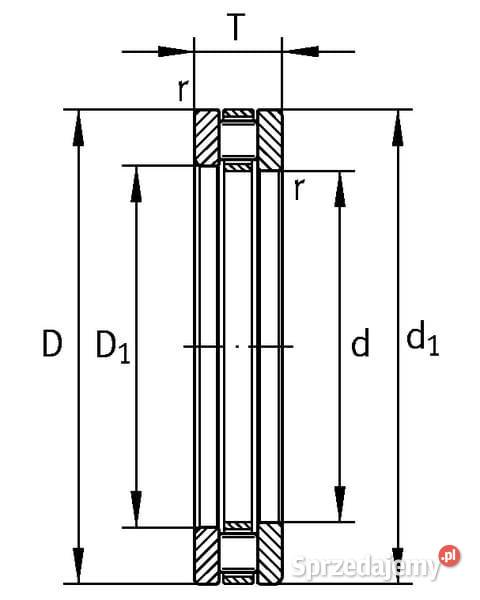 Osiowe łożysko wałeczkowe K81106TN Kamionna sprzedam